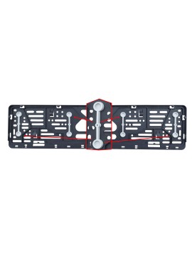 License plate frame with rubber gaskets R22 520 x 110 mm